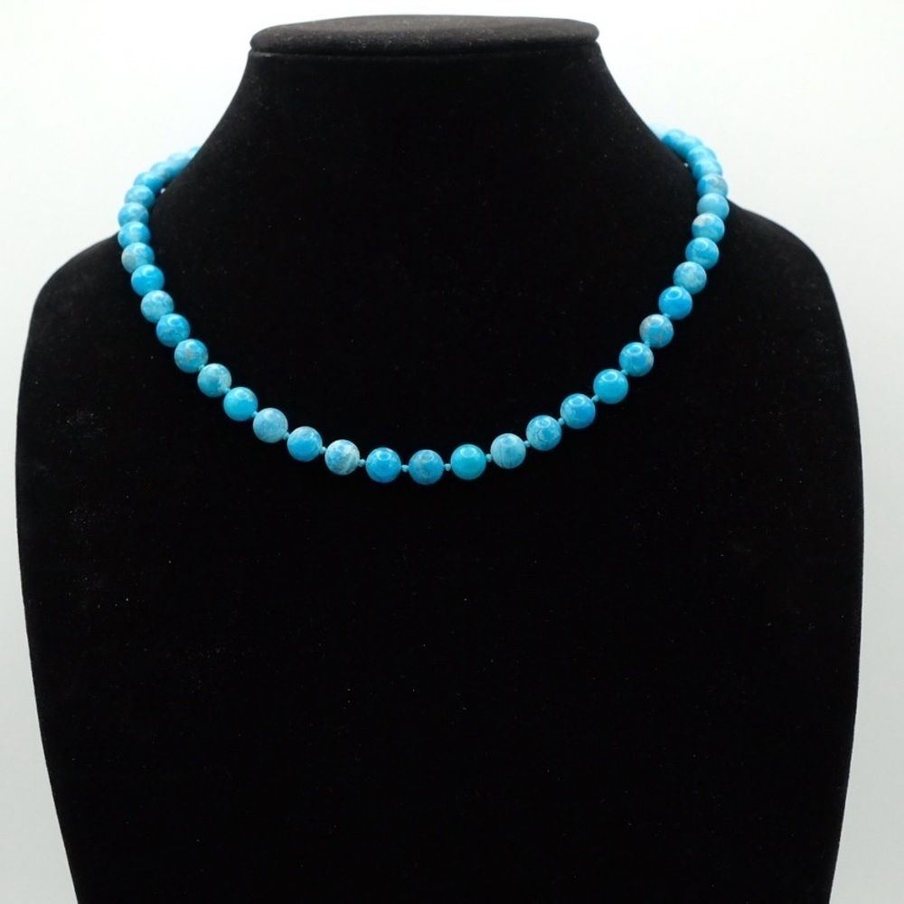 Cinderella inspired Vintage Howlite statement necklace Super Delicate - Picture 14 of 16